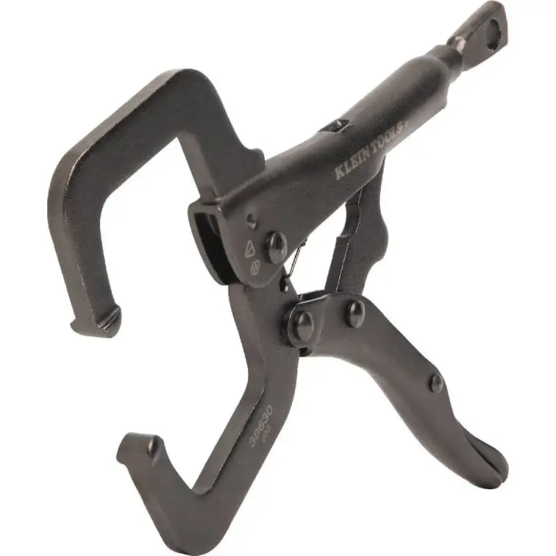Klein Tools 38630 Locking Plier, 7.02 OAL, 1.97 Jaw Opening, Ebony Handle, Molded Grip Handle, 0.35 W Jaw