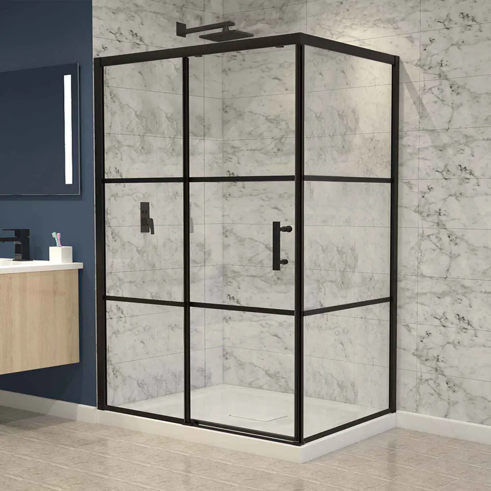 Leona Corner Shower, 60" x 36" x 75"