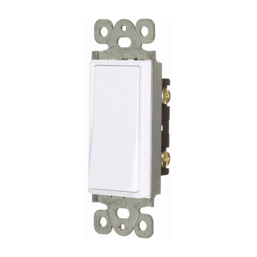 Lighted Decorator and Single Pole Switch, Pearl Compatible DeWALT Batteries