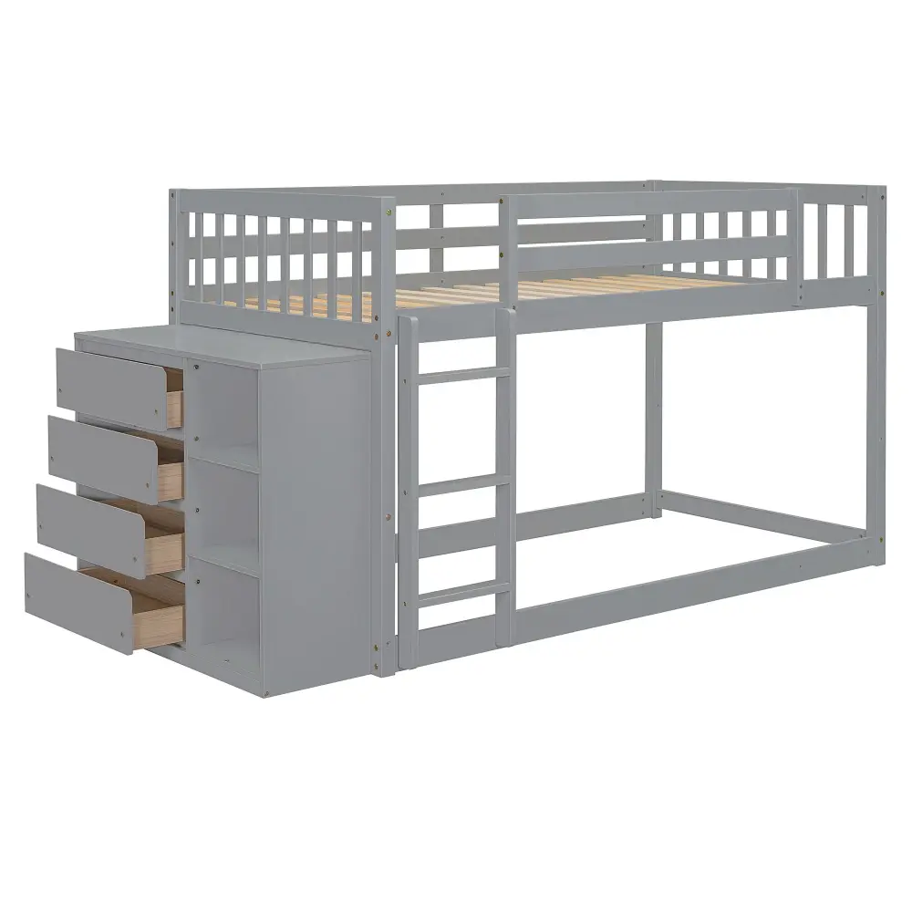 Magnetic Bunk Bed 4 Drawers And 3 Shelves