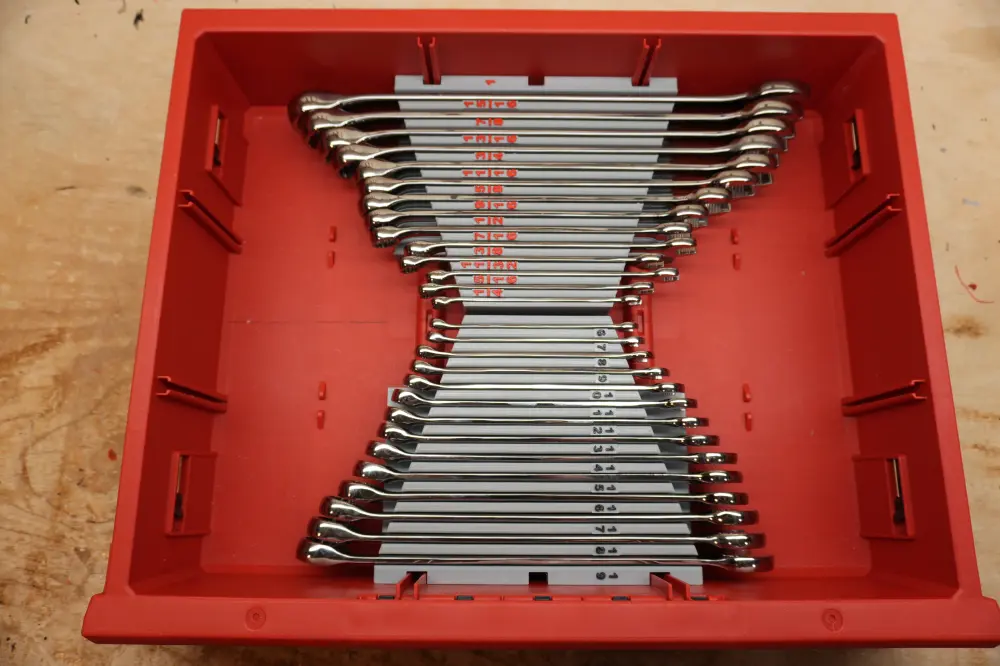 Magnetic Packout Drawer Inserts ICON Combination Wrench Sets (ICW-S D and ICW-M D)