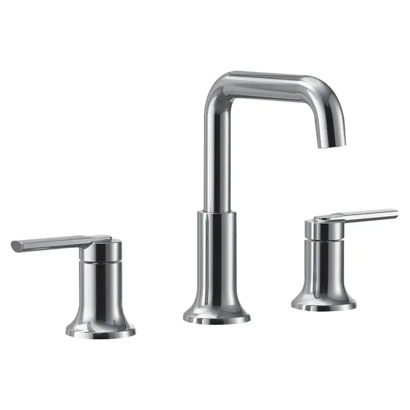 Moen Zyla Series 84142 Bathroom Faucet, 1.2 gpm, 2-Handle, 3-Faucet Hole, Metal/Plastic/Stainless Alloy, Chrome