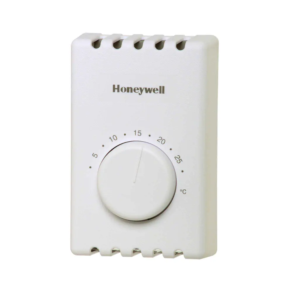 Non-Programmable and Sole Pole White Electric Heat Thermostat, 5,280 W / 240 V