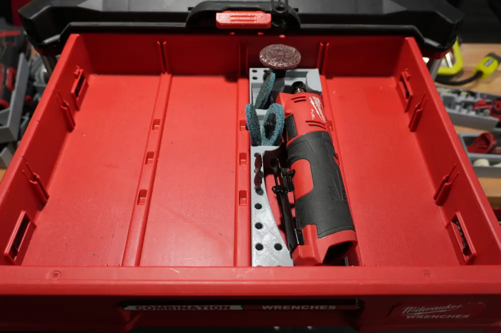 Packout 4-Drawer Insert M12 Straight Die Grinder - Unitary Barrel D4 Collection (MSDG D4)