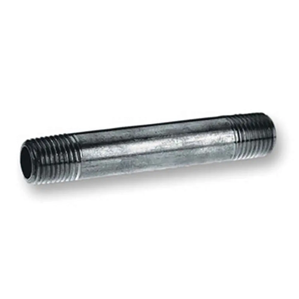 Pipe Nipple Galvanized Hardened, 1" x 4"