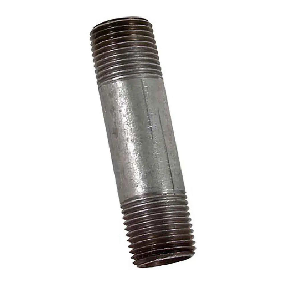 Pipe Nipple Galvanized Metal, 1/2" x 5"