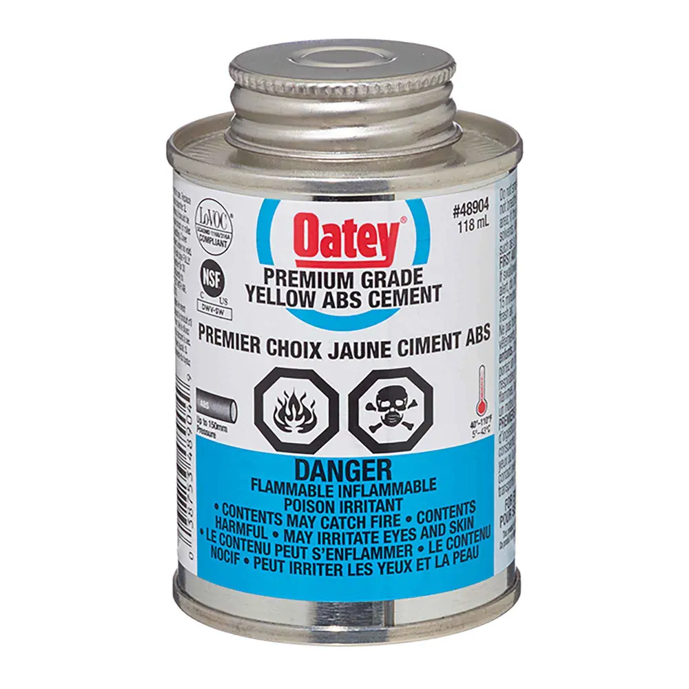 Premium Grade Yellow ABS Cement, 118 ml
