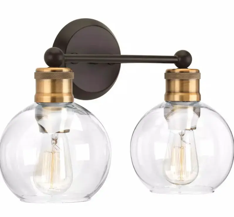 Professional Grade Progress Lighting Hansford 2 Light Antique Bronze Vanity Buoyant Damaged Box