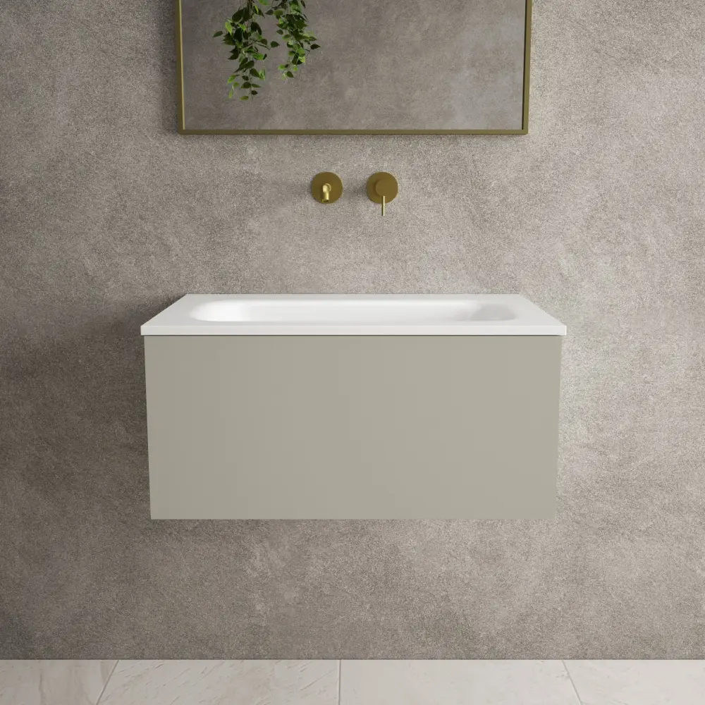 Raffinata One Drawer Vanity Unit Beyondstone Basin - Matt Stone 700mm