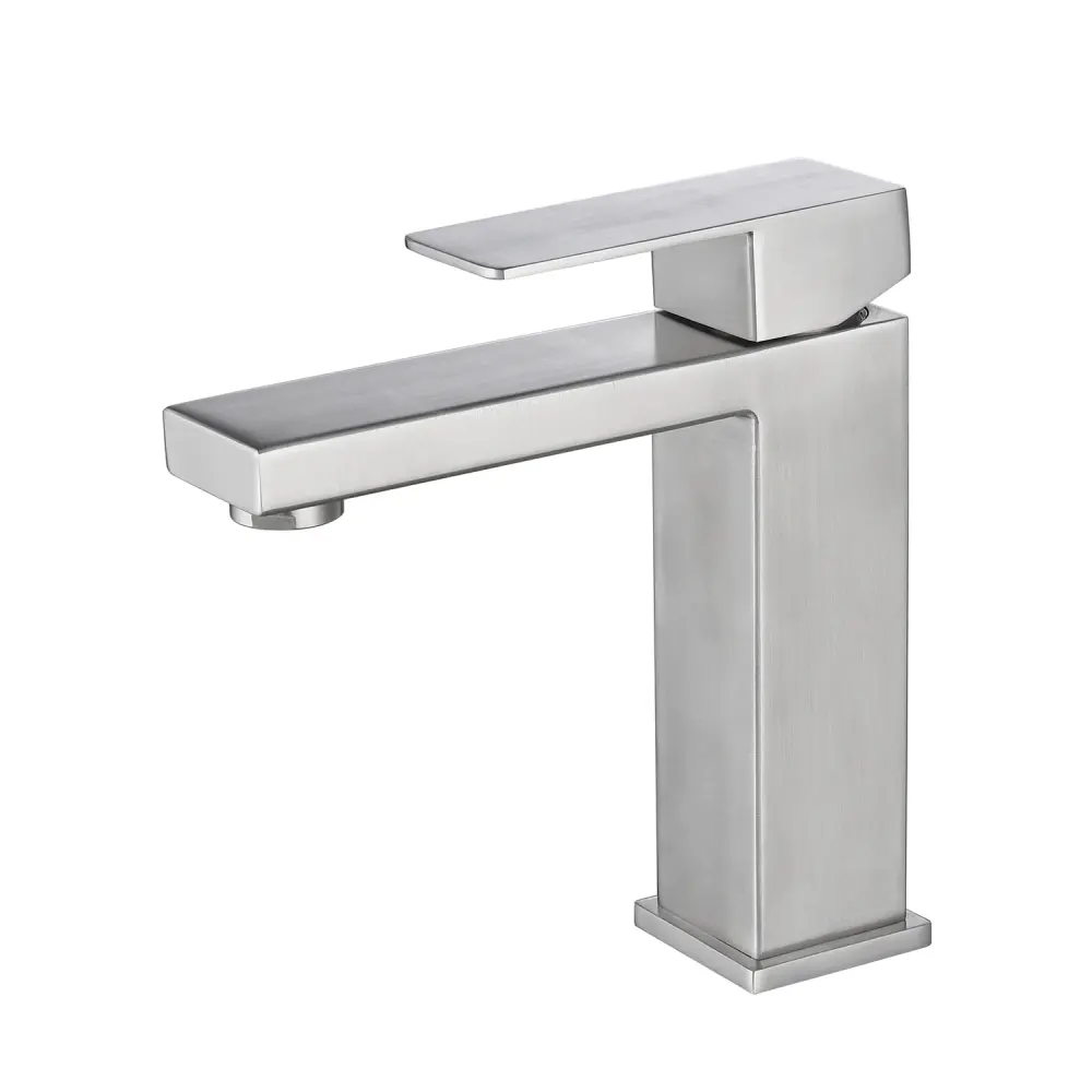 Single Hole Waterfall Bathroom Faucet Sink Clearance Widespread Soft-touch Nickel Chrome Brass Stainless Steel Modern Laun...