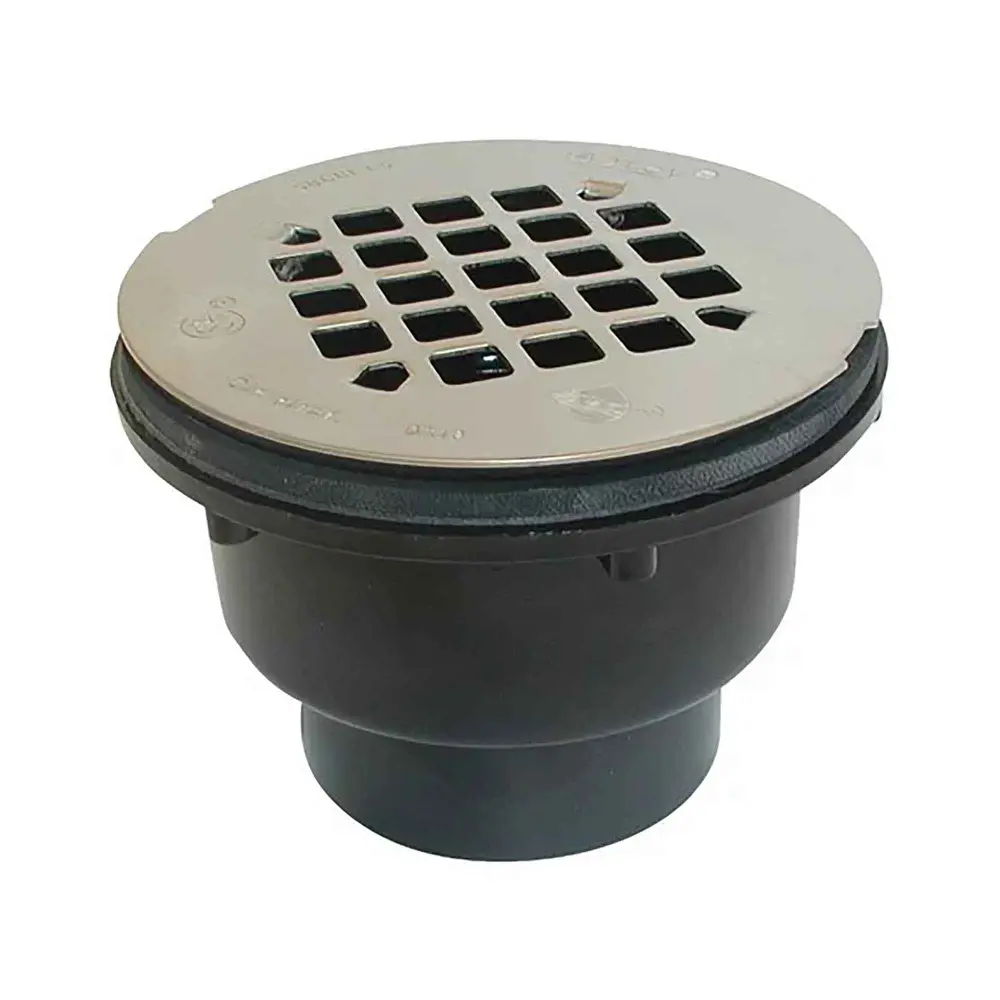 Solvent-Welded Shower Drain Stainless Metal Grid, 2" / 4-1/4''