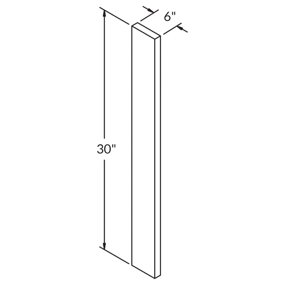 Straight Filler F630 Milan Pearl 6 . width 30 . height