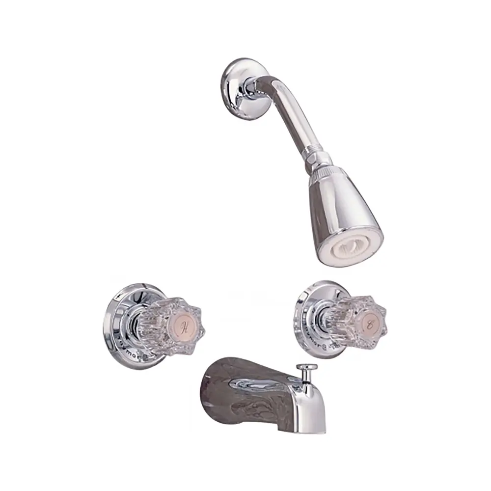 Sunglow Two Handle T&S Faucet, Chromium
