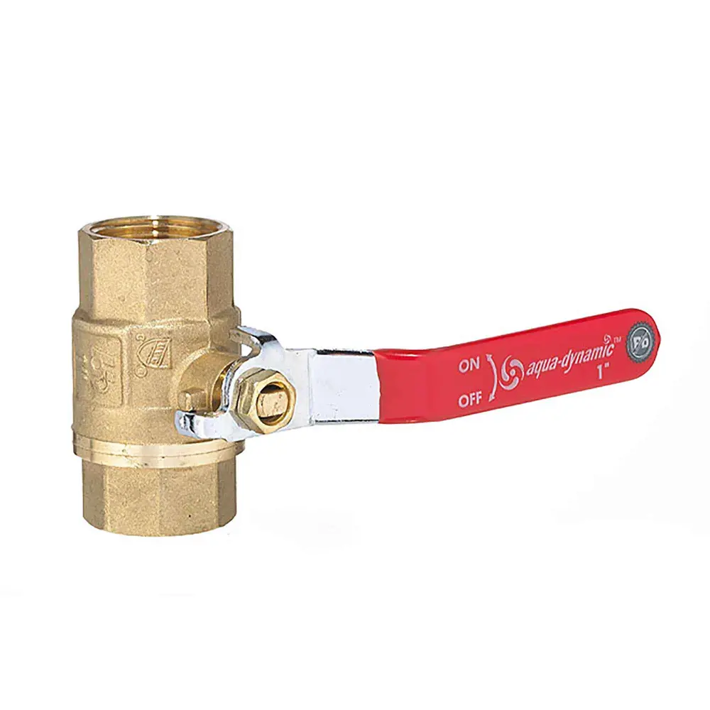 Threaded Full Port Ball Valve Brass, 1"