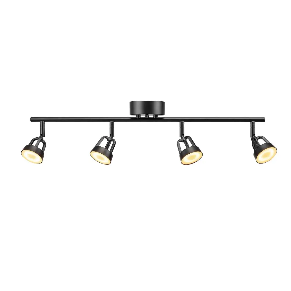 Smart 4-Light LED Track Lighting, Black