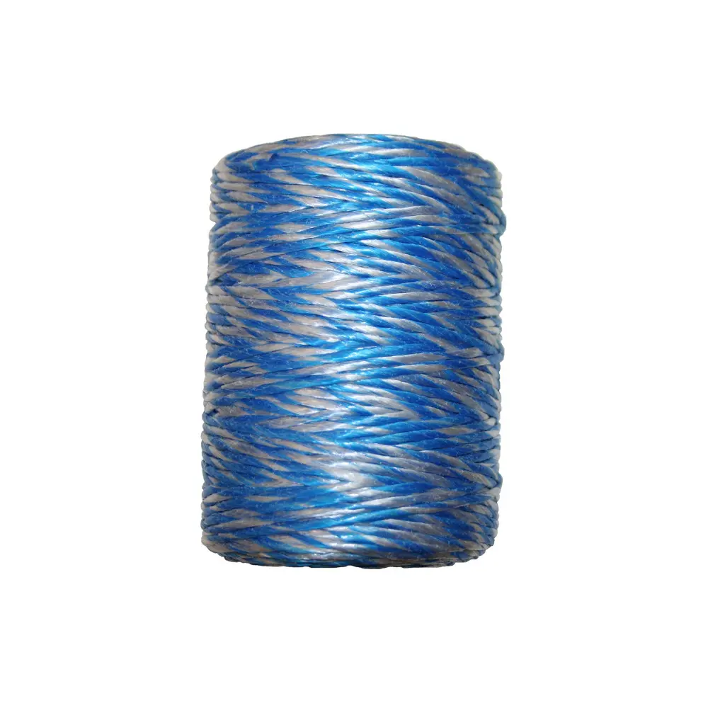 White and Blue Polypropylene Twine - 1,500'