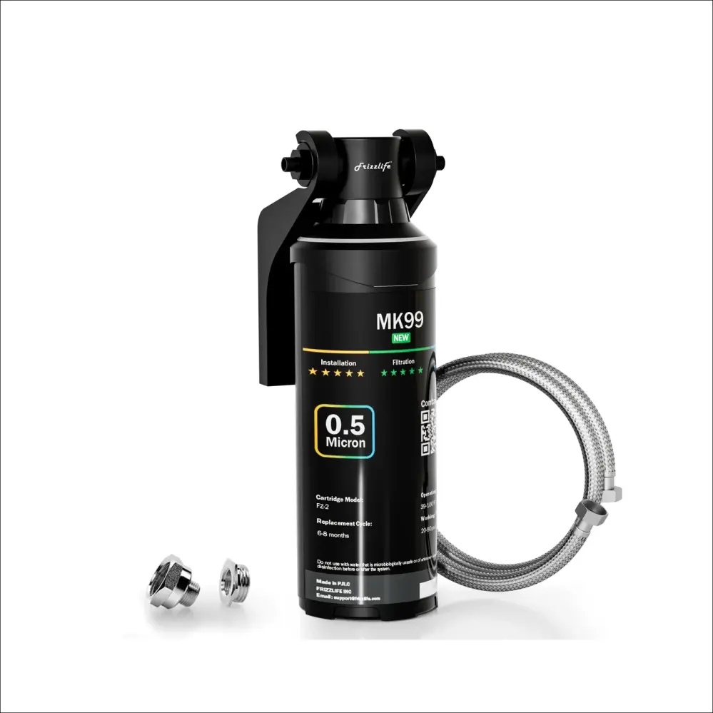 Frizzlife Under Sink Water Filter System-NSF/ANSI 53&42 Certified High Capacity Direct Connect Under Counter Drinking Wate...