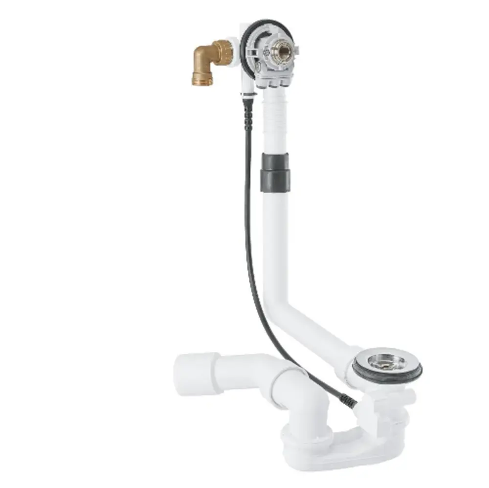 Grohe Inlet/Waste/Overflow Valve Rough Shiny metal - 28990000