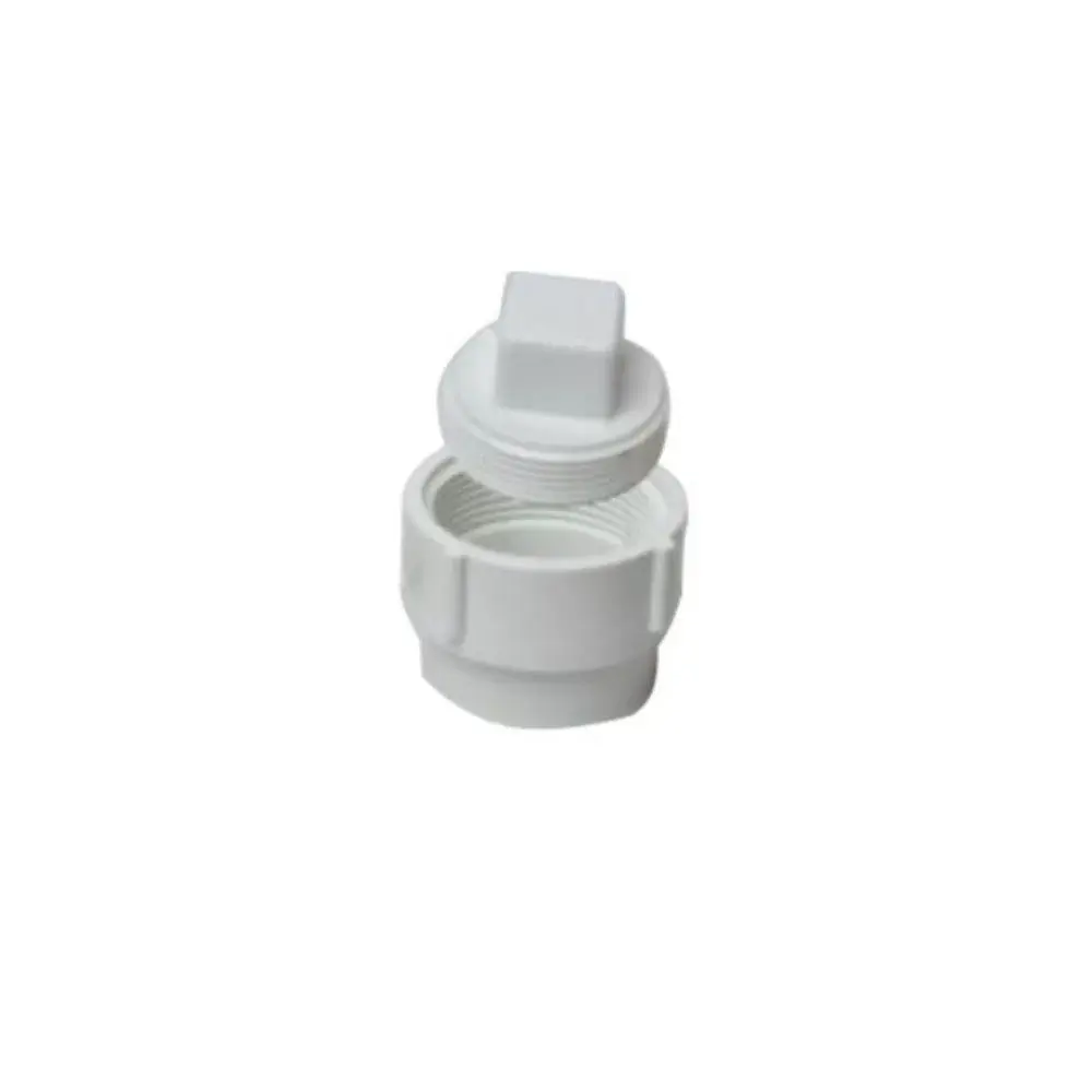 D112040 LASCO Fittings 4" DWV Fitting Cleanout Adapter + C.O. Plug SP