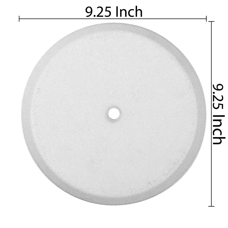 American Constructed Pro Acetal Flat Clean-Out Cover Plate, 9 -1/4 , Pure White Finish, Pack 10, 109FW P10 American Built Pro