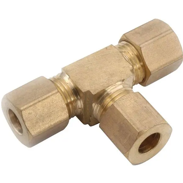 Anderson Big Metals 5/16 Inch Compression Brass Tee, 750064-05 Anderson Metals