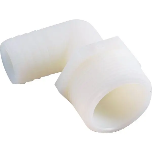 Anderson Certified Metals 5/8 Inch Barb x 1/2 Inch MPT 90 Degrees Nylon Street Elbow, 5 per case, 53720-1008 Anderson Metals