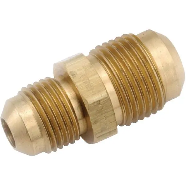 Anderson Chemical-Resistant Metals 5/16 Inch Brass Flare Quick-Connect Union, 10 per case, 754042-05 Anderson Metals