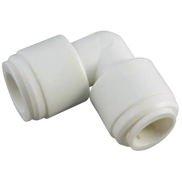 Anderson Elite Metals 3/8 Inch x 3/8 Inch 90 Degrees Push- Plastic Elbow, 1/4 Bend, 53065-06 Anderson Metals