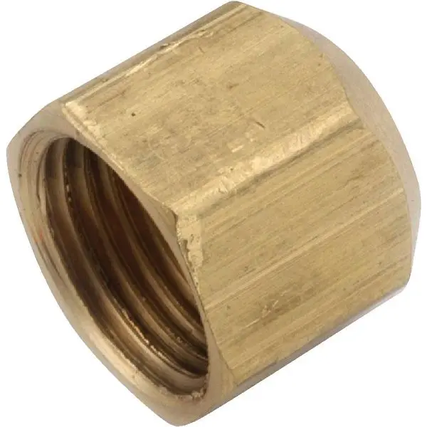 Anderson Glow Metals 5/8 Inch Brass Flare Cap, 5 per case, 754040-10 Anderson Metals