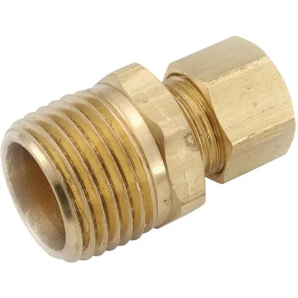 Anderson Heat-Resistant Metals 1/4 Inch x 1/2 Inch Brass Male Threaded Union Compression Modifyer, 10 per case, 750068-040...
