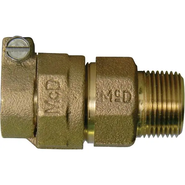 Anderson Instant Metals 1 Inch CTS x 1 Inch MIPT Brass Low Lead Connector, 74753-22 C Anderson Metals