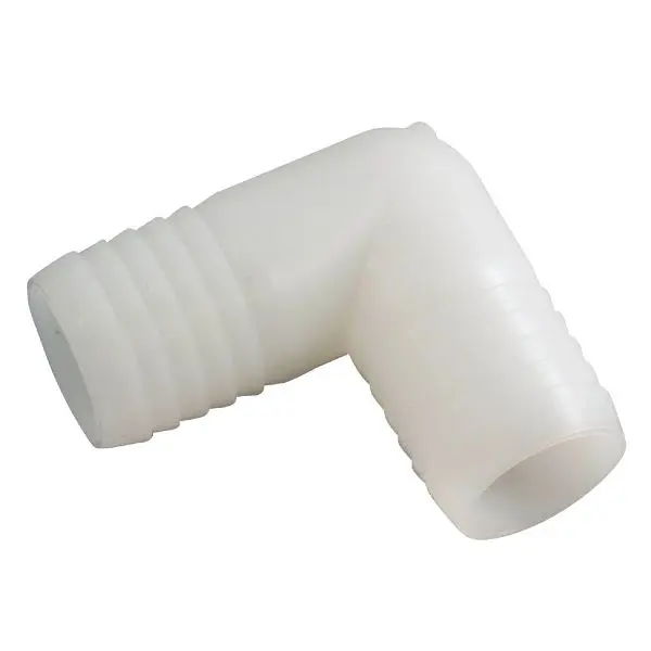 Anderson Metals 3/4 Inch Barb 90 Degrees Nylon 90 Degree Elbow, 1/4 Bend, 5 per case, 53765-12