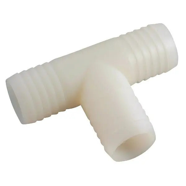 Anderson Metals 1 Inch Barb Nylon Insert Pipe Tee, 5 per case, 53724-16