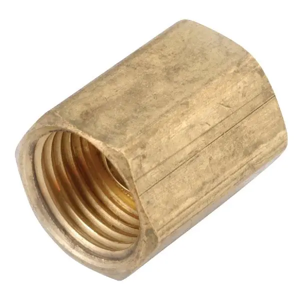 Anderson Metals 1/4 Inch Brass Inverted Flare Union, 5 per case, 54342-04