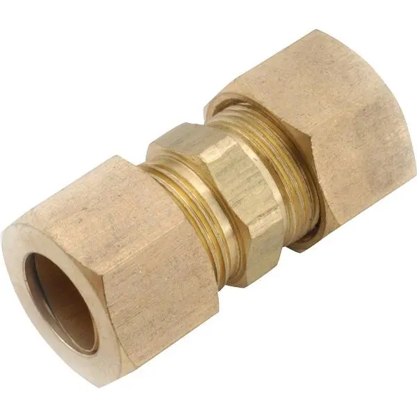 Anderson Metals 7/8 Inch Brass Low Lead Compression Dielectric Union, 750062-14