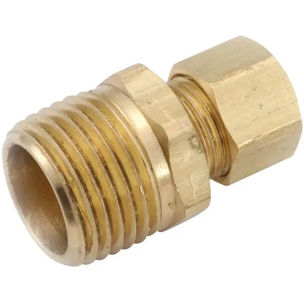 Anderson Metals 7/8 Inch x 3/4 Inch Brass Male Dielectric Union Compression Modifyer, 750068-1412