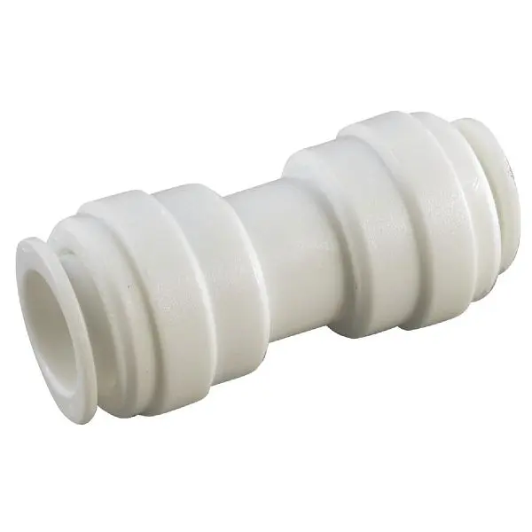 Anderson Metals 3/8 Inch x 3/8 Inch Push- Plastic Coupling, 53062-06