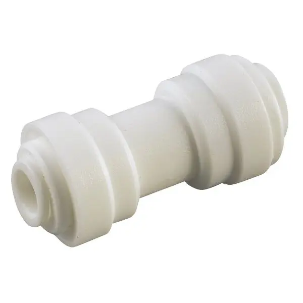Anderson Metals 1/2 Inch x 3/8 Inch Reducing Push- Plastic Coupling, 53082-0806
