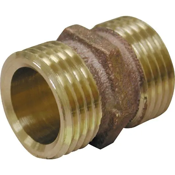 Anderson Metals 3/4 Inch MHT x 3/4 Inch MHT or 1/2 Inch FIP Red Brass Modifyer, 737486-121208