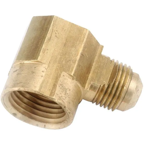 Anderson Quick Metals 1/2 Inch x 3/8 Inch Female 90 Degrees Flare Brass Socket Weld Elbow, 1/4 Bend, 754050-0806 Anderson ...