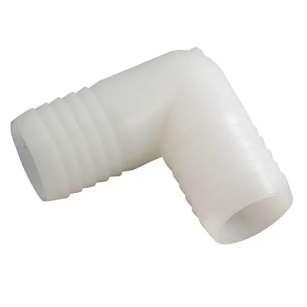 Anderson Simple Metals 1/2 Inch Barb 90 Degrees Nylon Elbow, 1/4 Bend, 5 per case, 53765-08 Anderson Metals