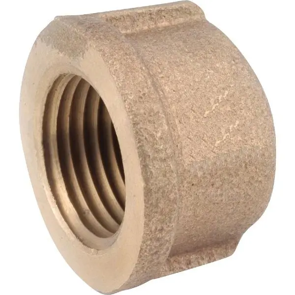 Anderson Super-Strong Metals 1/2 Inch Red Brass Threaded Pipe Cap, 738108-08 Anderson Metals