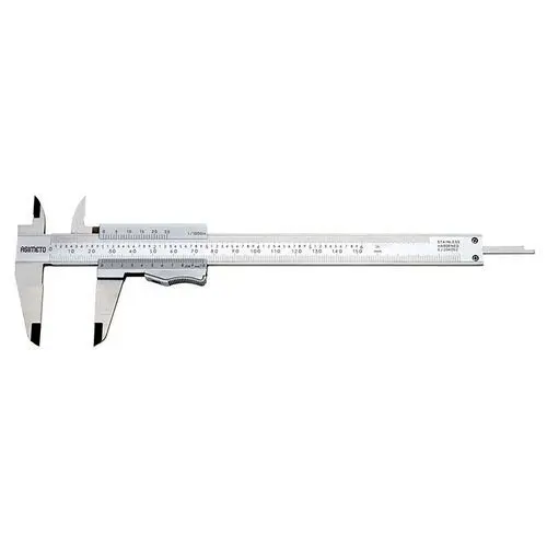 Asimeto 6"/150mm x 0.001"/0.02mm Vernier Caliper w/Thumb Clamp, 7351064