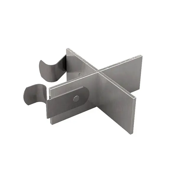 Bon Pole Balancer Spring Document Clip, Snaps Over 2” Square Corner Pole, 11-172