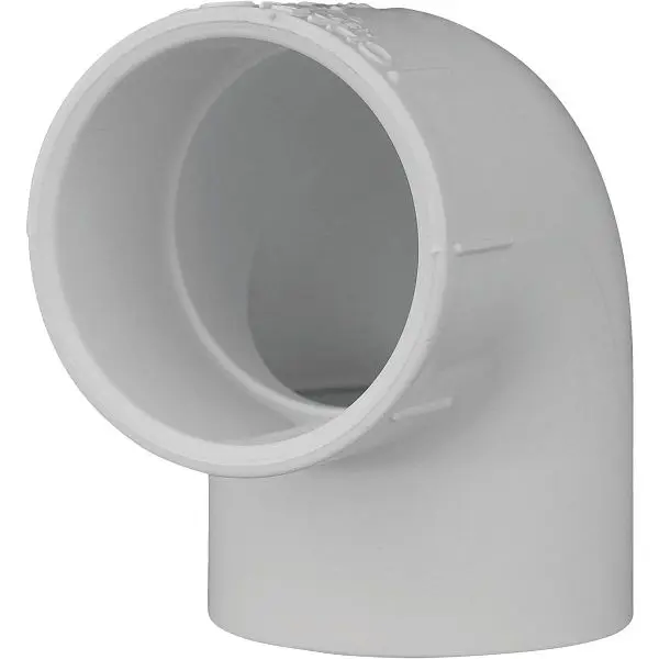 Charlotte All-Purpose Pipe 1-1/2 Inch Slip x Slip Schedule 40 90 Degrees PVC Street Elbow (1/4 Bend), PVC 02300 1400HA Cha...