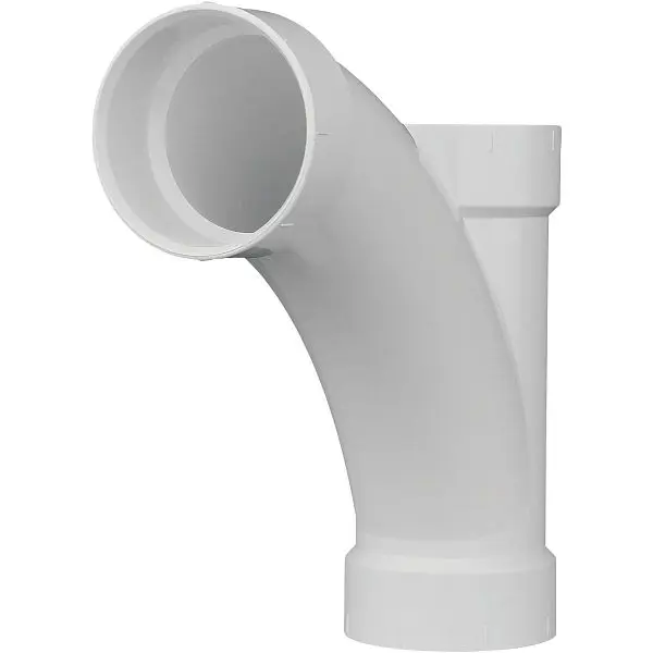 Charlotte Authentic Pipe 4 Inch Straight Tee-Wye DWV PVC Tee, PVC 00501 1200HA Charlotte Pipe