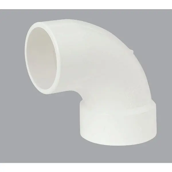 Charlotte Big Pipe 3 Inch Schedule 40 90 Degrees DWV PVC Street Elbow (1/4 Bend), PVC 00302 1200HA Charlotte Pipe