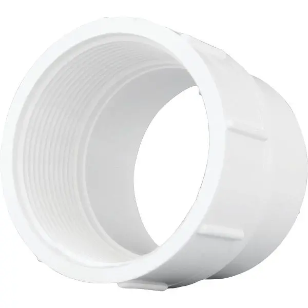 Charlotte Compact Pipe 3 Inch SPG x 3 Inch FIP Schedule 40 DWV PVC Cleanout, PVC 00105 1000HA Charlotte Pipe