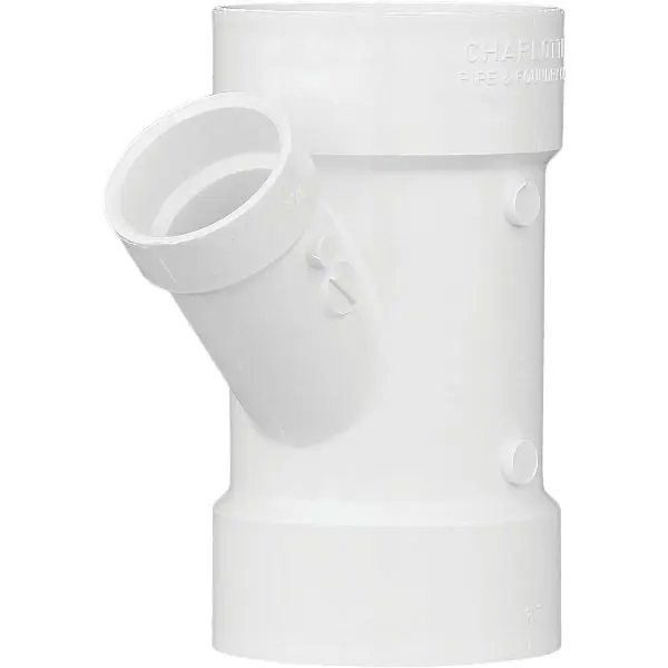 Charlotte Distinctive Pipe 3 Inch x 1-1/2 Inch Schedule 40 DWV Reducing PVC Wye, PVC 00601 1200HA Charlotte Pipe