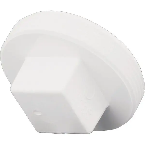 Charlotte Easy-Install Pipe 6 Inch Schedule 40 DWV Cleanout PVC Hex Plug, PVC 00106 1400HA Charlotte Pipe